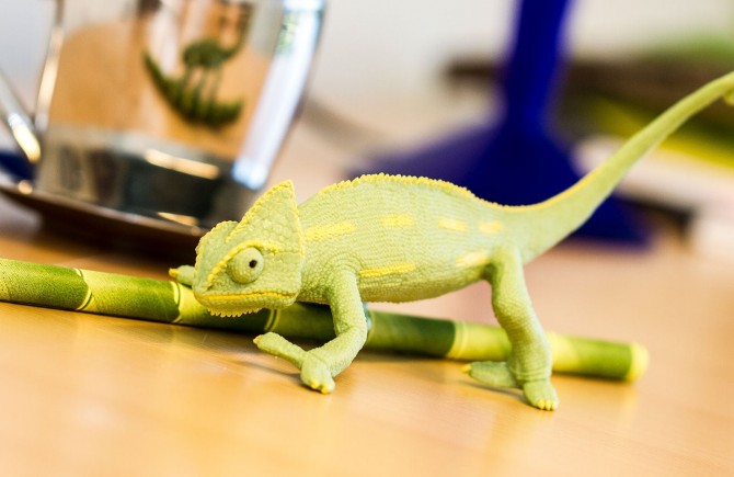 Kameleon figurka dla dzieci Safari Ltd ręcznie malowana